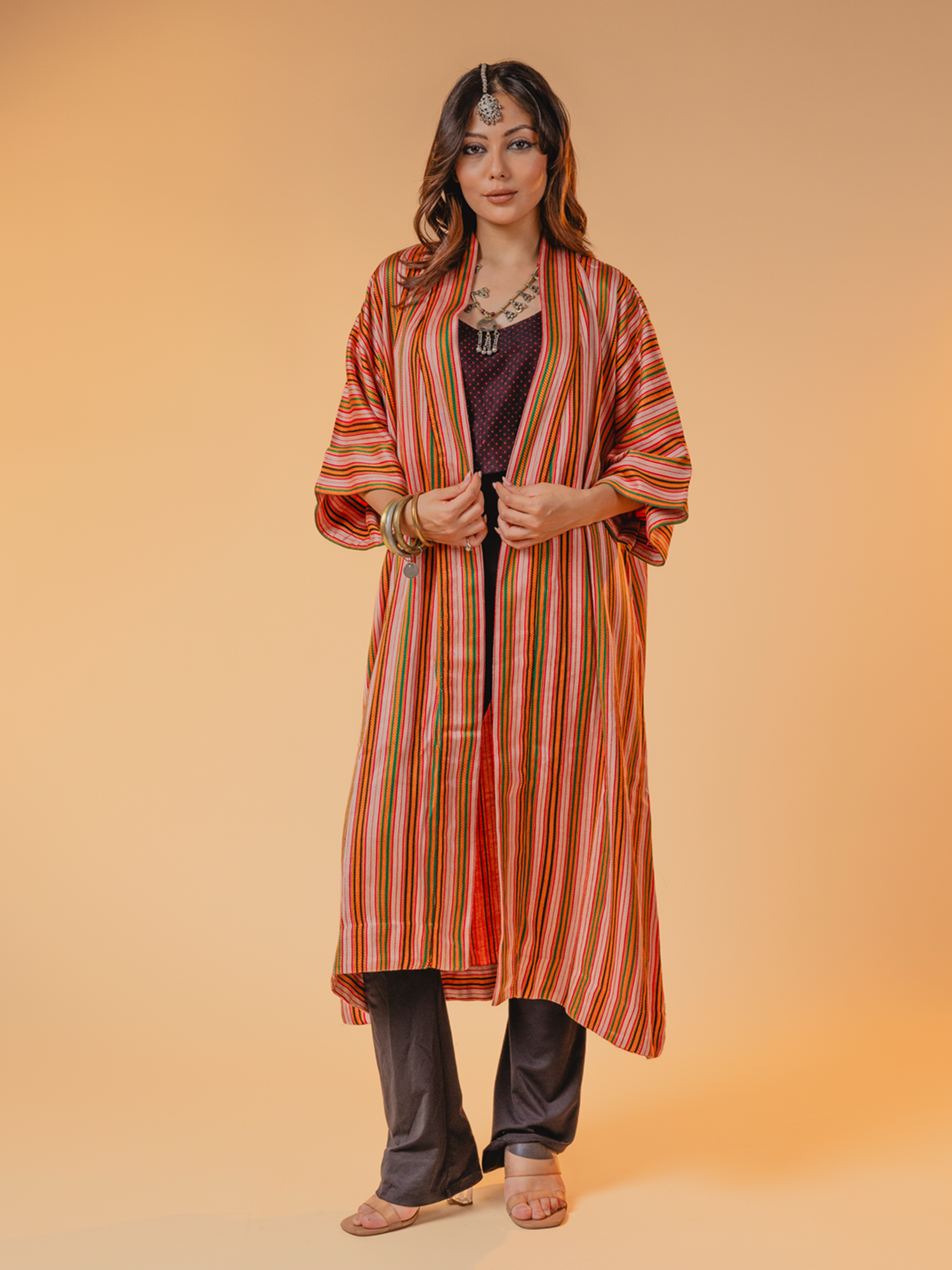 Mashru Overlay Pastel Pink
