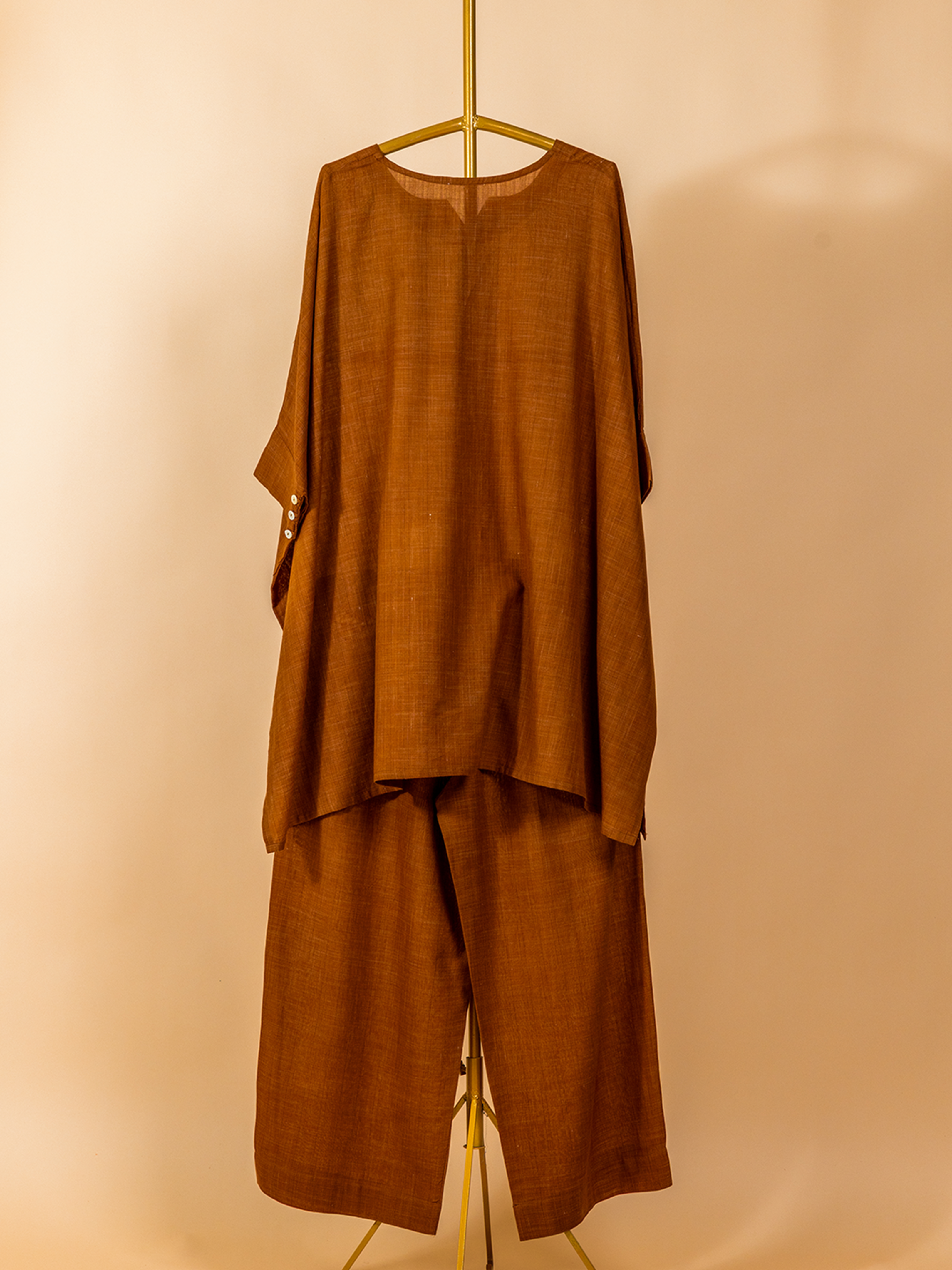 Soof Cotton Co-ord Set Brown