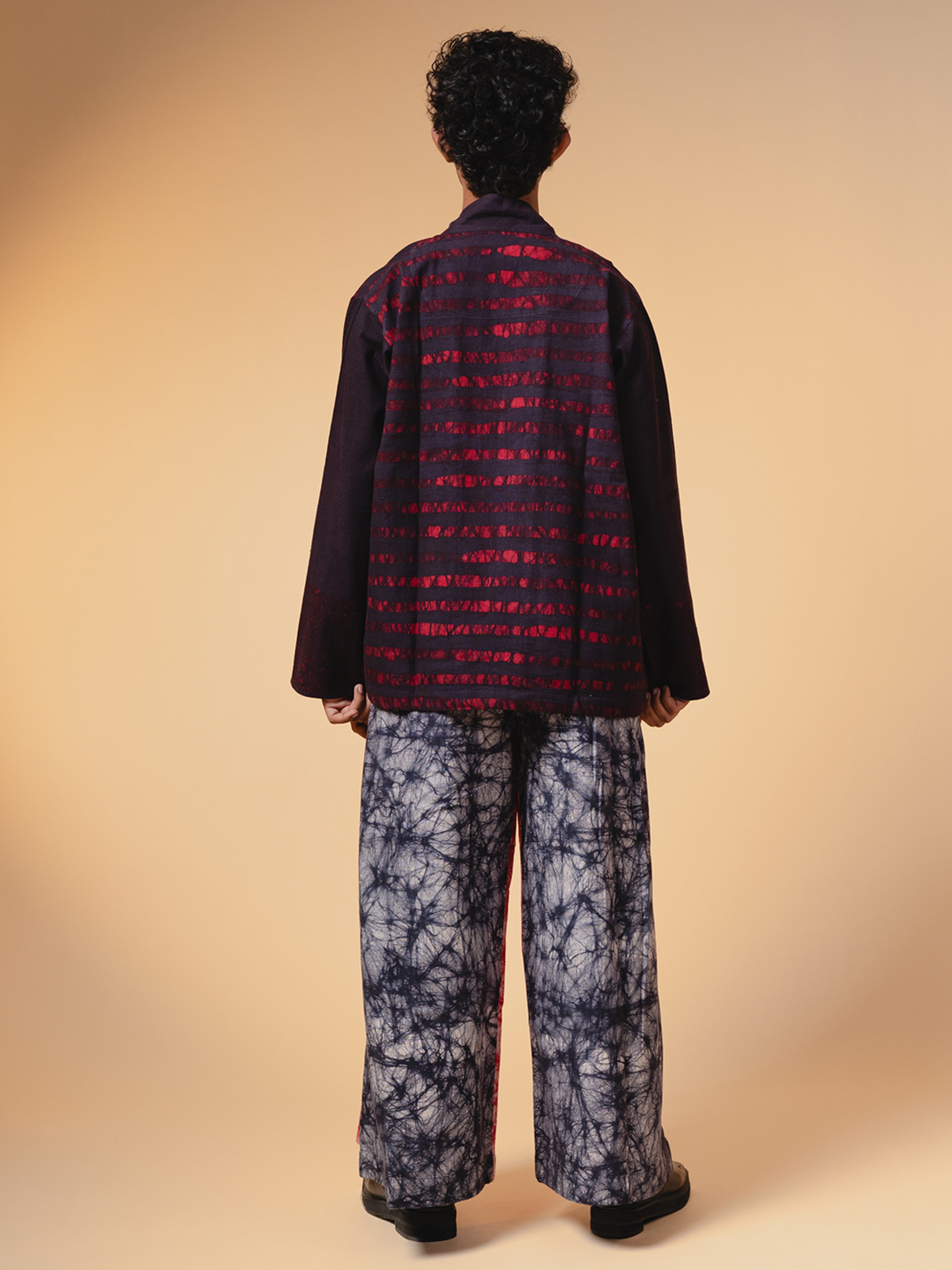 Batik Kala Cotton Wrap Trouser Black, Red & White