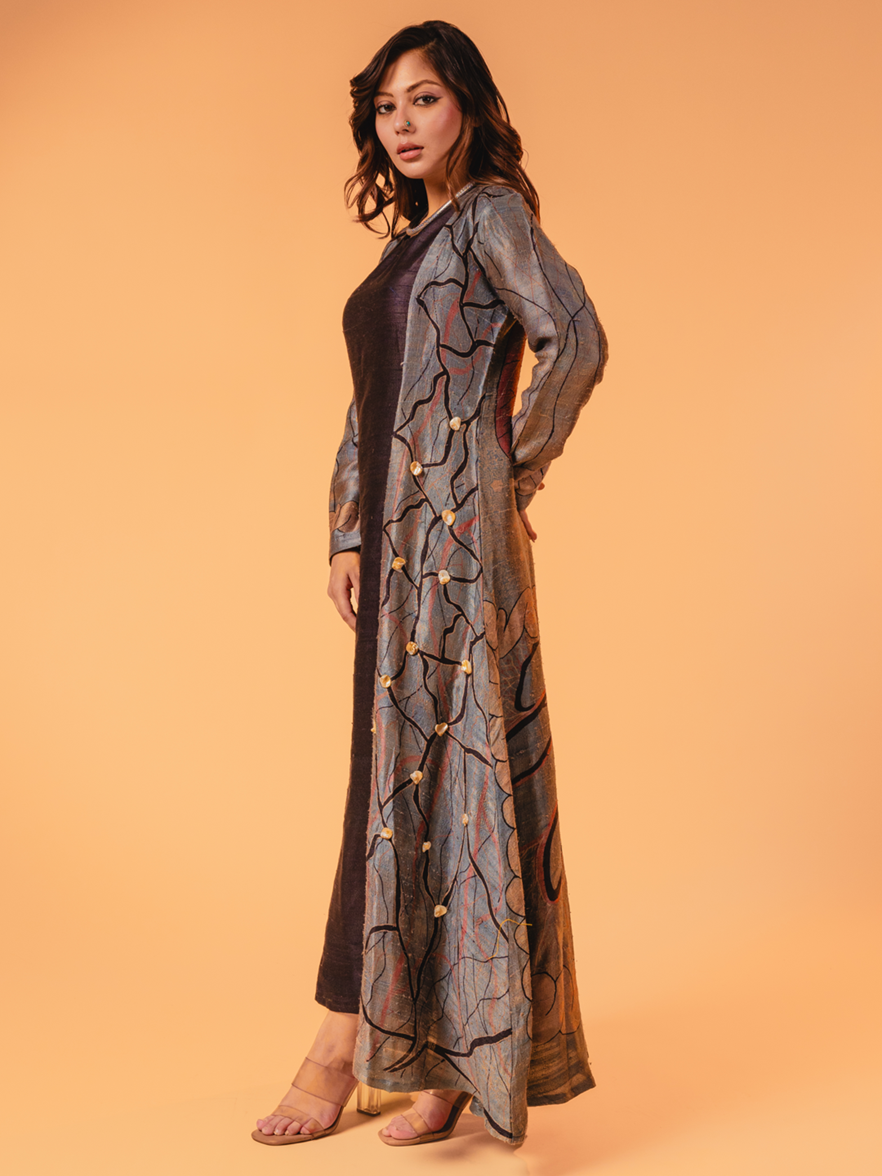 Ajrakh Silk Overlay Blue