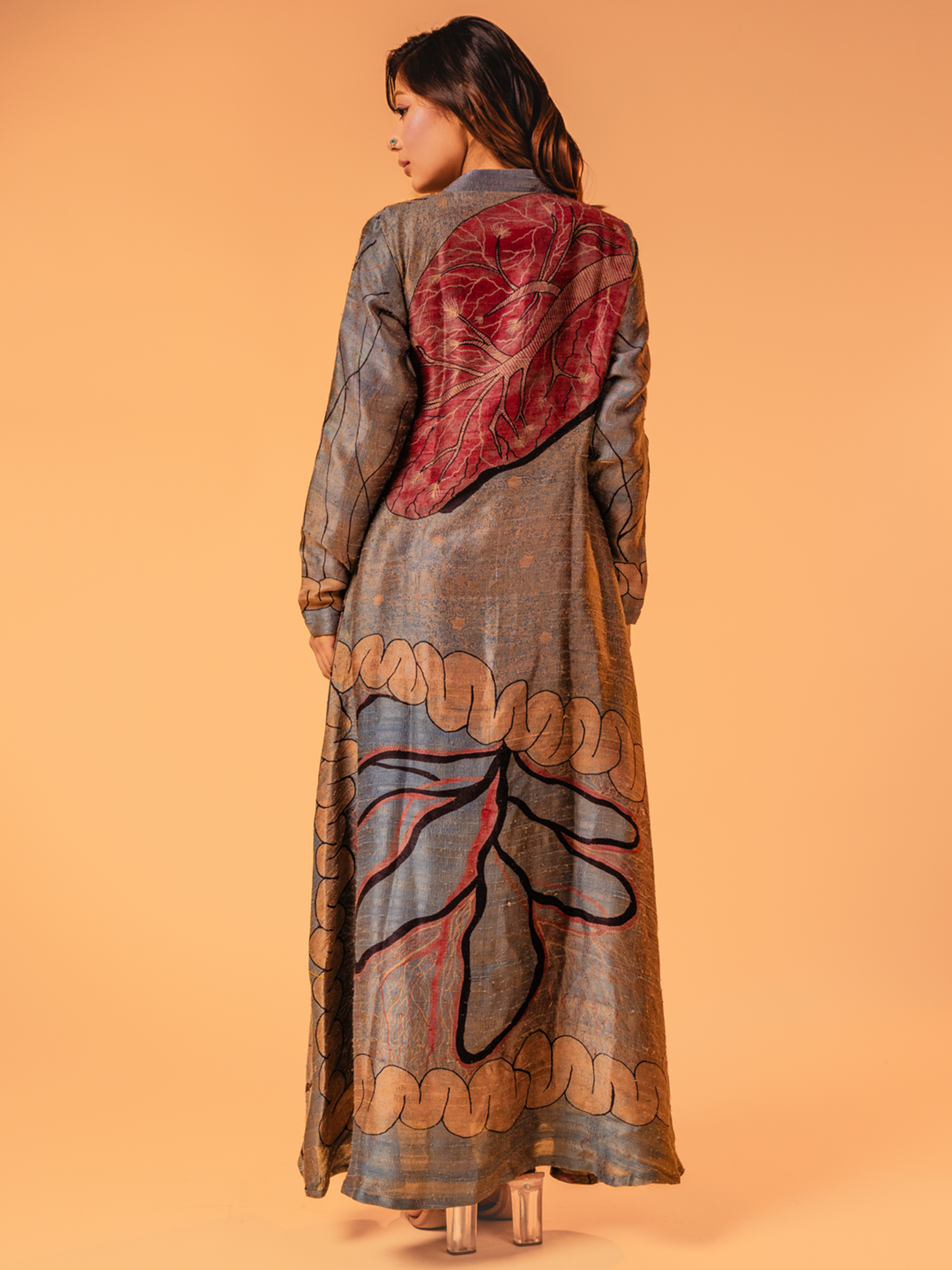 Ajrakh Silk Overlay Blue