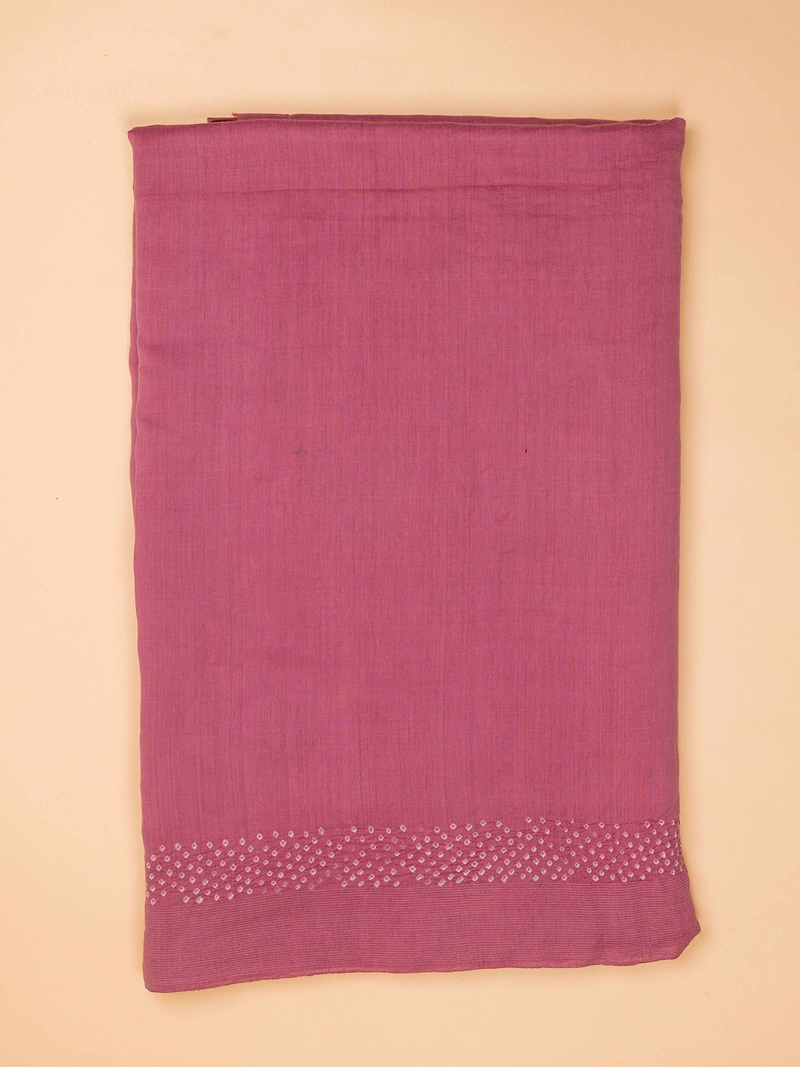 Bandhani Cotton Silk Saree Pink
