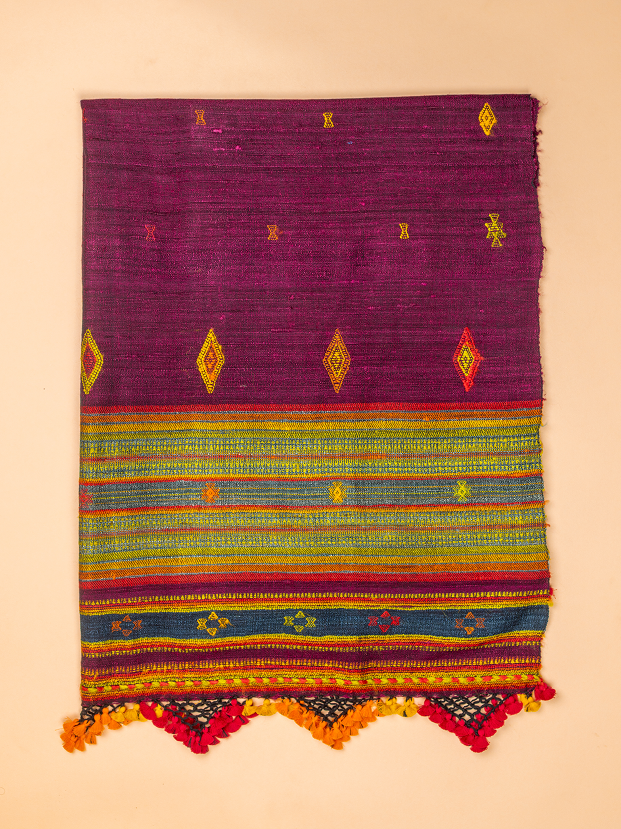 Extra- Weft Silk Dupatta Purple
