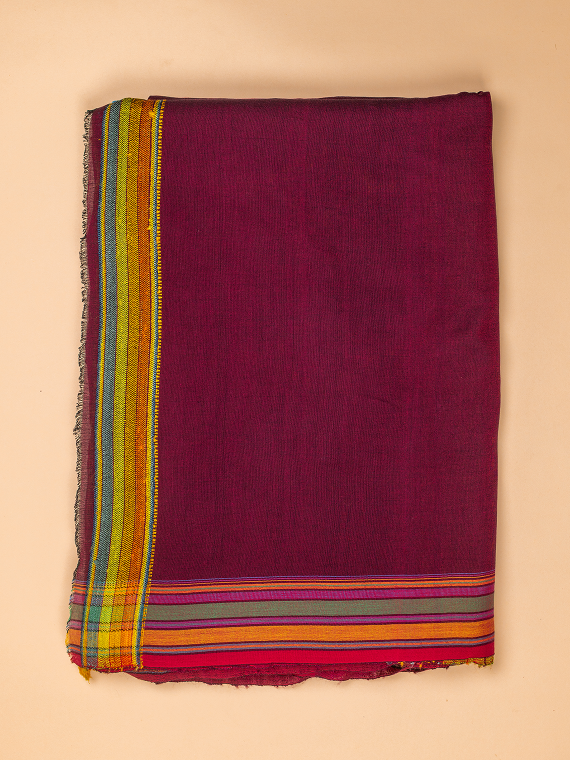 Extra- Weft  Silk Saree Purple