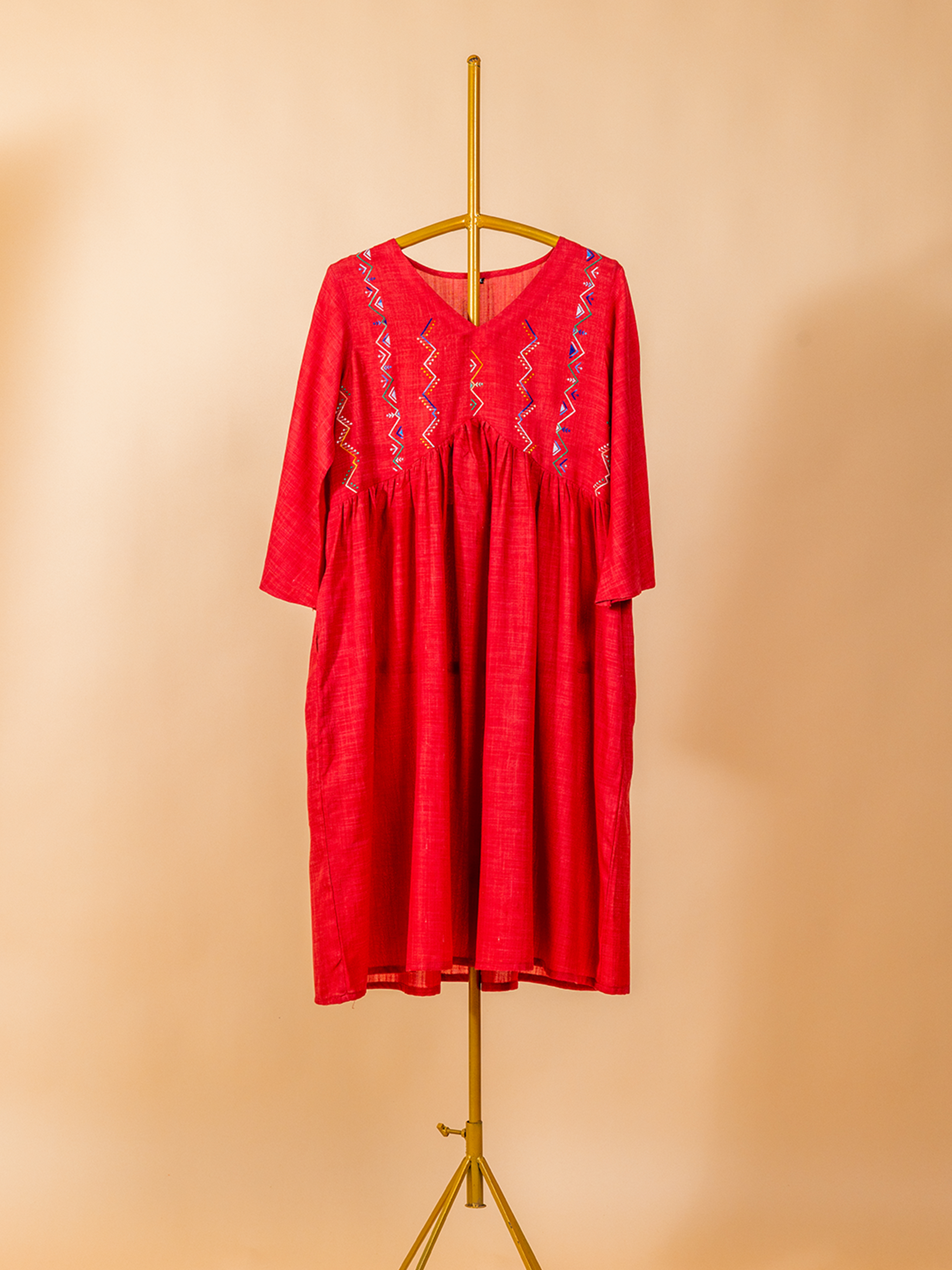 Soof Cotton Tunic Red